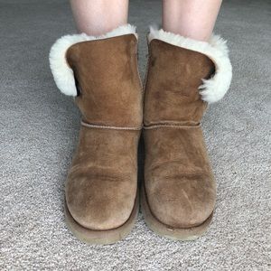 Brown UGGS with button